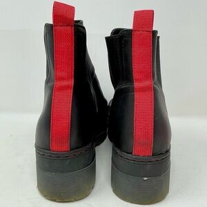 MIA Cayson Black and Red Women's Platform Ankle Boots